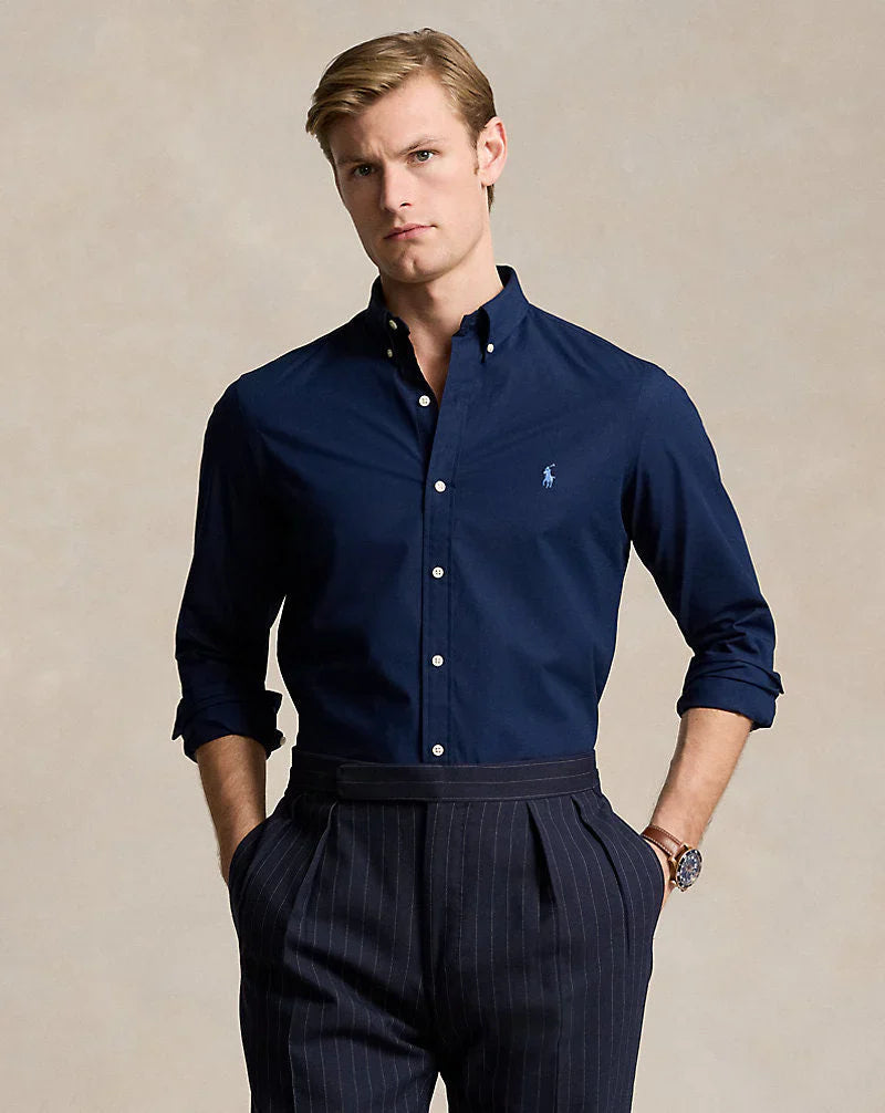 RL Navy LINEN Shirt