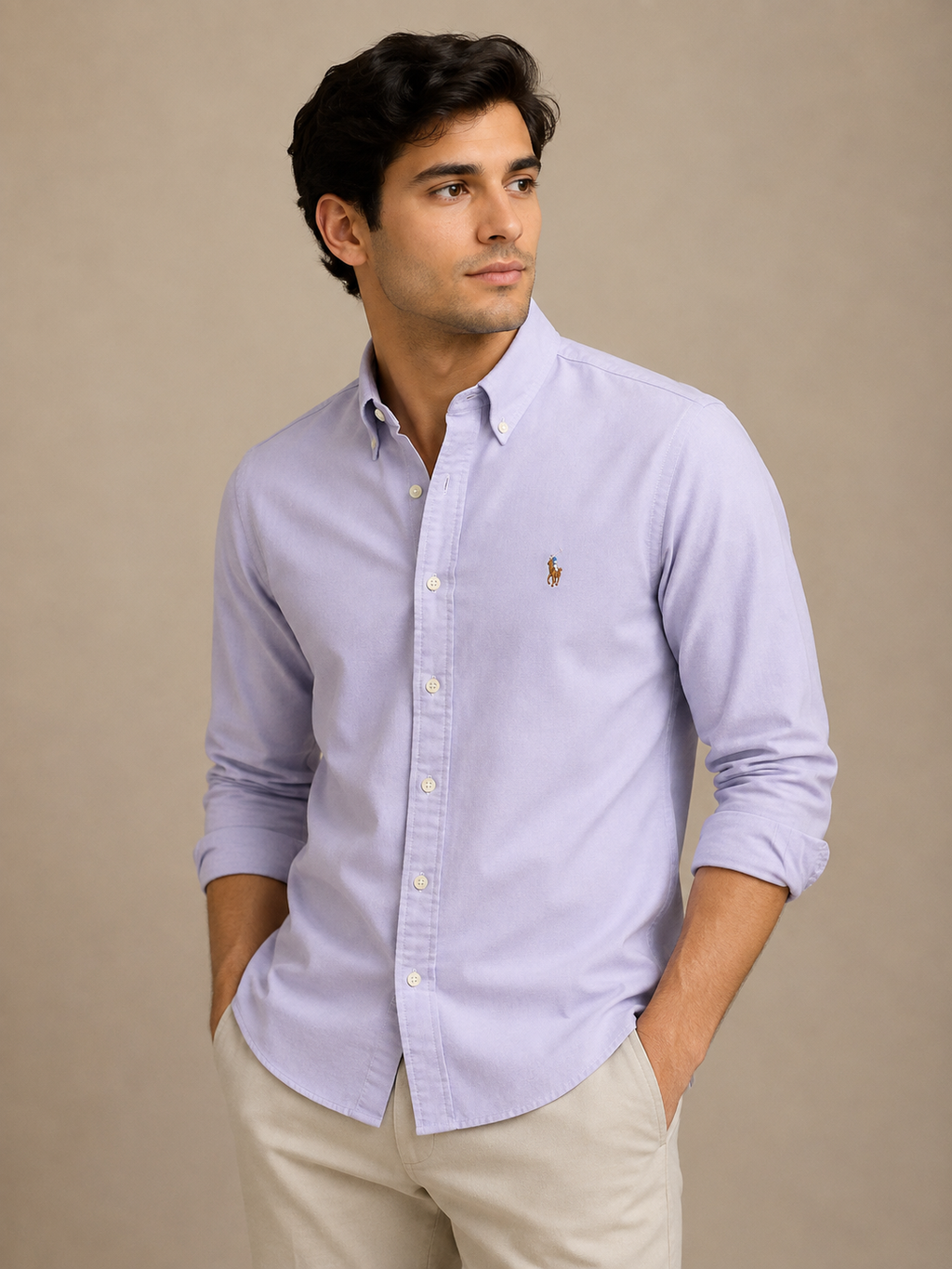 RL Lavender Oxford Shirt